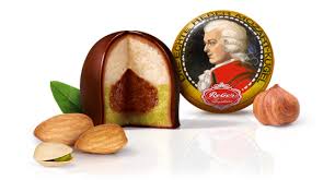 Genuine Reber Mozart Chocolate Marzipan covered in premium dark chocolate and individually wrapped Made in Germany
